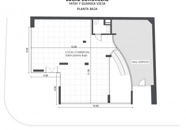 Almagro Preventa espectacular local en esquina 280 m2 doble apto todo destino ESTRENAR